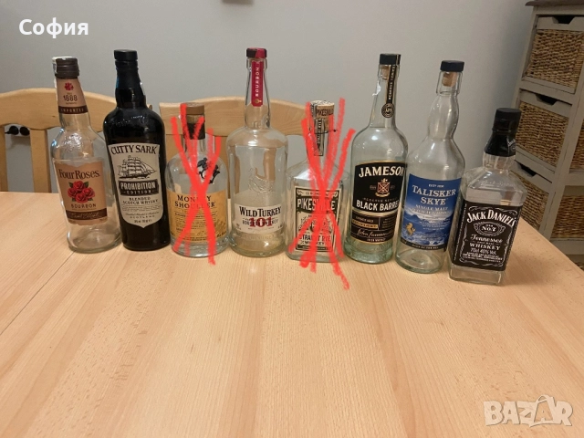 Празни бутилки за уиски , снимка 2 - Колекции - 45438165