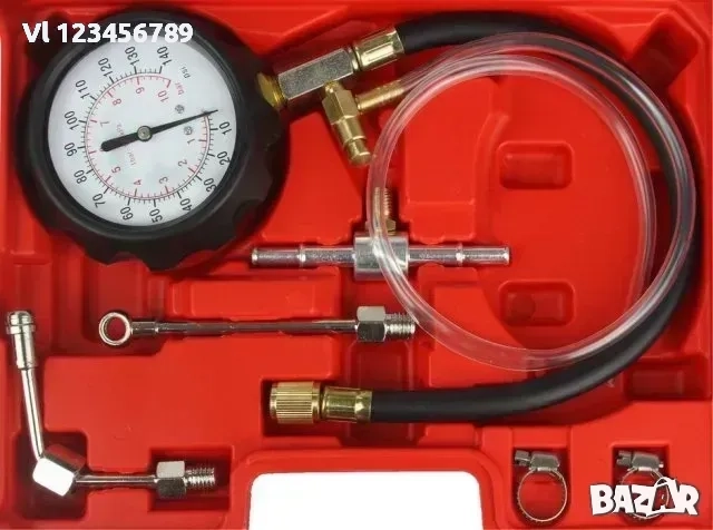 Тестер за гориво.Компресомер измерване налягането на маслото и бензина (горивото) Mar-Pol, снимка 3 - Аксесоари и консумативи - 52189517