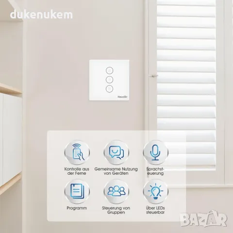 НОВ! WiFi таймер за щори, Alexa/Smart Life, без нулев проводник, снимка 8 - Друга електроника - 50431664