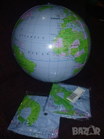 Топка глобус-33см., снимка 2 - Надуваеми играчки - 38168541