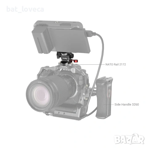 Въртяща се и регулируема по наклон стойка за монитор с НАТО скоба, снимка 5 - Чанти, стативи, аксесоари - 53713214