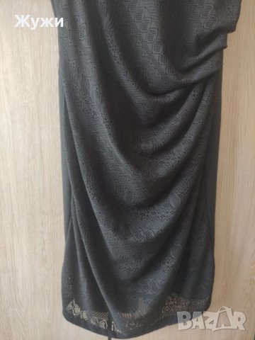 Елегантна ,черна ,дамска рокля размер Л, снимка 8 - Рокли - 40613844