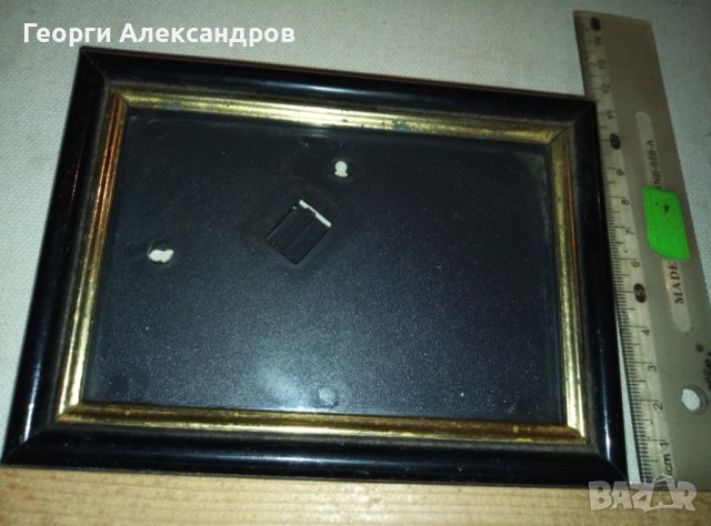 СТАРА РАМКА за СНИМКИ БАКЕЛИТ и СТЪКЛО