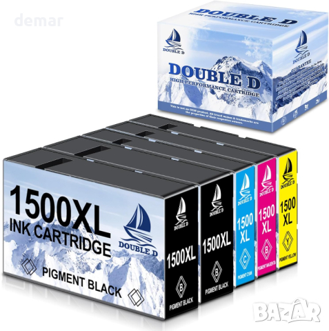DOUBLE D PGI-1500XL касети с мастило за смяна на принтер Canon PGI-1500XL, снимка 1 - Консумативи за принтери - 44533548