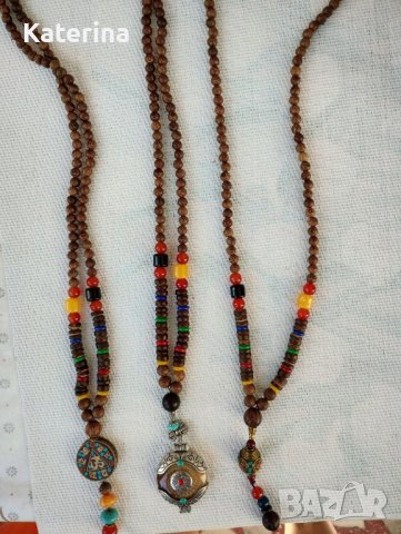  Тибетски гердани, снимка 1 - Колиета, медальони, синджири - 40344554