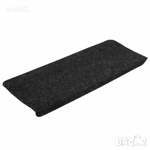 vidaXL Самозалепващи стелки за стълби, 15 бр, 65x24,5x3,5 см, антрацит, снимка 3 - Изтривалки - 56147152