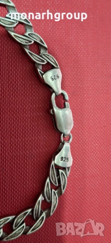 Сребърна гривна, снимка 4 - Гривни - 51967983