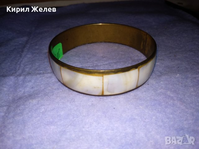 СТАРА СЕДЕФЕНА БРОНЗОВА ОРИЕНТАЛСКА РЕТРО ГРИВНА РЪЧНА МАЙСТОРСКА ИЗРАБОТКА 2210, снимка 10 - Антикварни и старинни предмети - 41202220