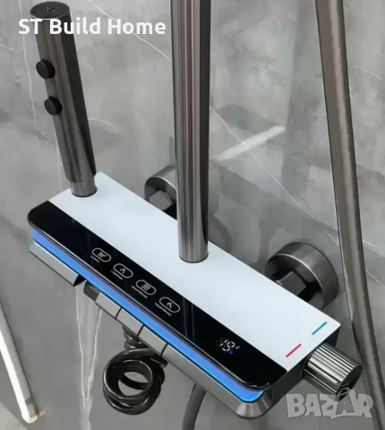 Луксозна Душ Система с 4 Изхода + LED Осветление и Цифров Дисплей, снимка 3 - Душове - 50892423