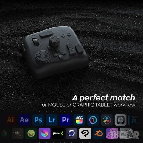 TourBox Elite: Bluetooth Контролер за Фото и Видео Обработка + Калъф , снимка 7 - Джойстици и геймпадове - 53288292