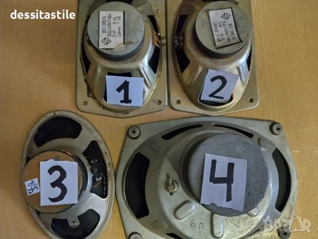 Високоговорители работещи с лепени мембрани 4 бр., снимка 2 - Тонколони - 37799744