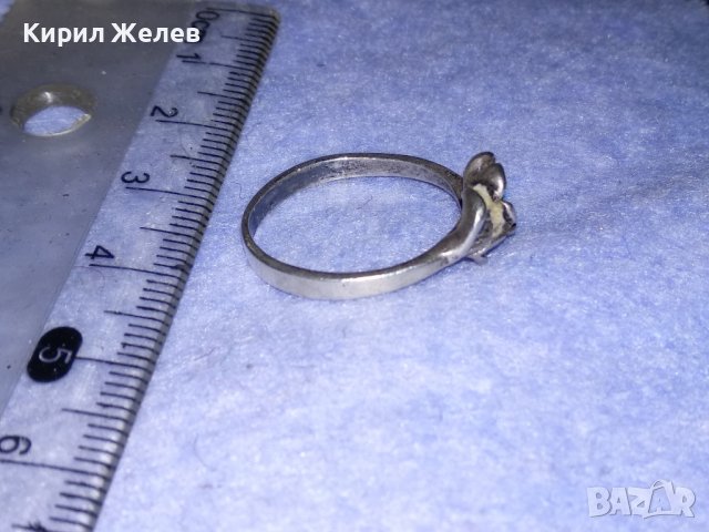 НЕЖЕН ФЛОРАЛЕН СРЕБЪРЕН ПРЪСТЕН - ЦВЕТЕ СРЕБРО 925 СТАРА МАЙСТОРСКА ИЗРАБОТКА 36596, снимка 7 - Пръстени - 39975116