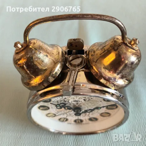 Часовник будилник PRIM Чехословакия работещ, снимка 6 - Антикварни и старинни предмети - 47367879