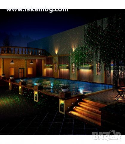 STAR SHOWER ЛАЗЕР ПРОЖЕКТОР ЗА КОЛЕДНА УКРАСА - ИГРАЕЩИ СВЕТЛИНИ - код 1798, снимка 4 - Прожектори - 33980326