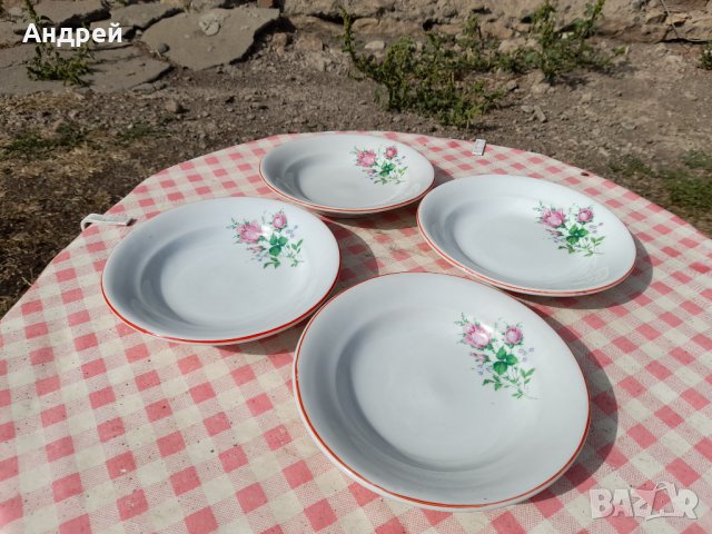 Стара порцеланова чиния,чинии #9, снимка 3 - Антикварни и старинни предмети - 33943462