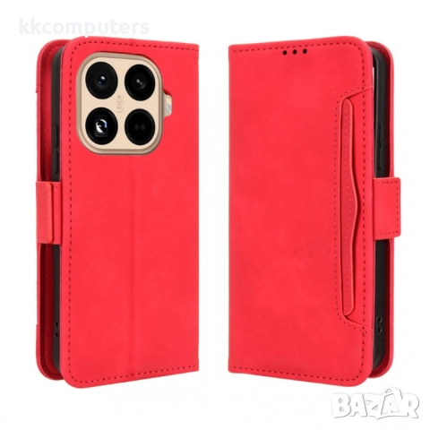 Защитен Кожен калъф Портфейл за Xiaomi 15T Pro със Стойка и Магнитно затваряне| Вкл. Протектор, 5 Цв, снимка 3 - Резервни части за телефони - 52362964