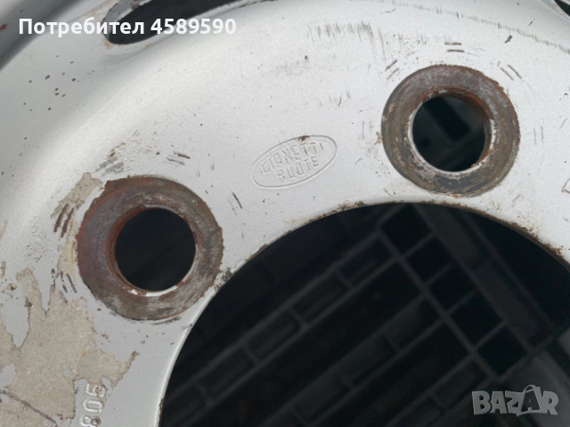 1бр.Железна джанта 16цола 6x170 ET115 за ДВОЙНИ ГУМИ Iveco Daily(2006-2025), снимка 8 - Гуми и джанти - 52826193