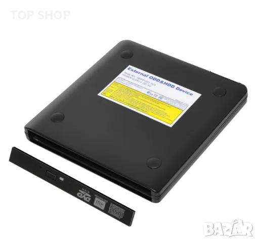 ODPS1203-SU3 Изскачащ 12,7 мм USB3.0 алуминиев външен DVD, снимка 2 - DVD филми - 48747627