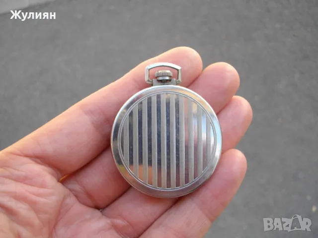 ДЖОБЕН ЧАСОВНИК МЪЛНИЯ МОЛНИЯ РИМСКИ ЦИФРИ , снимка 6 - Антикварни и старинни предмети - 47378851