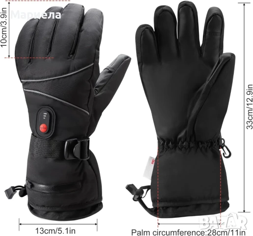 Отопляеми Ръкавици 2х6000mAh / Електрически ръкавици, снимка 4 - Други - 50535691