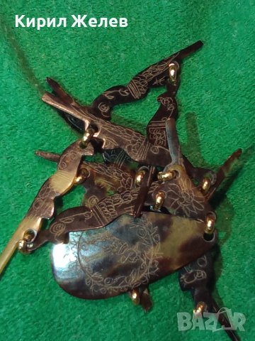 ВИНТИДЖ АРТ ОГЪРЛИЦА НЕЖКО КОЛИЕ ГРАВИРАНО КАТАЛИН СТАРИННО РЯДКО УКРАШЕНИЕ 4836, снимка 15 - Колиета, медальони, синджири - 32241465