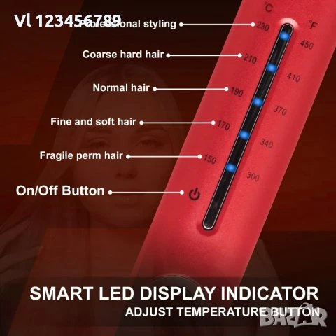 Преса за коса с керамично покритие VGR V-566R, снимка 4 - Преси за коса - 50752360