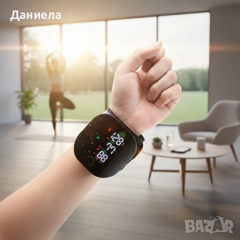 Преносим дигитален апарат за кръвно налягане за китка с LCD дисплей и памет, снимка 2 - Други - 53256922