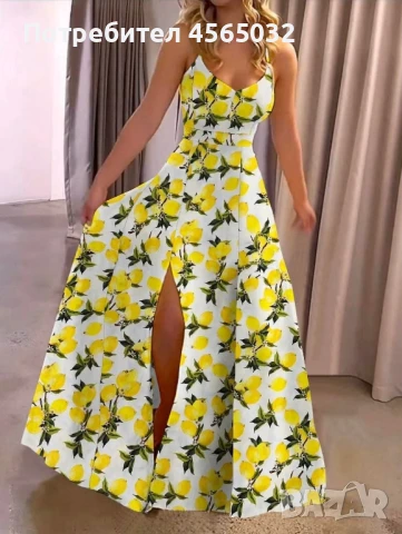 Дамска рокля с летни мотиви