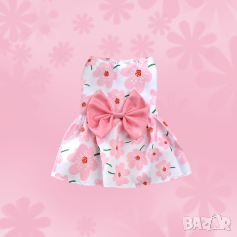 Рокли за кучета и котки. Рокля с панделка за куче и котка. Кучешки рокли. Дрехи за кучета, снимка 3 - За кучета - 34349580