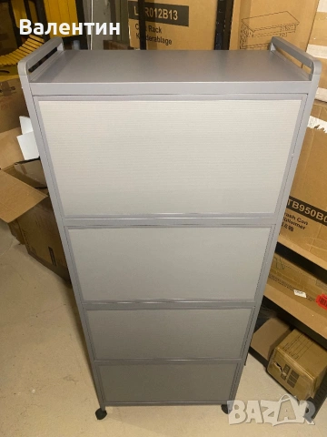 Кухненски метален шкаф на колелца, снимка 11 - Шкафове - 53246378