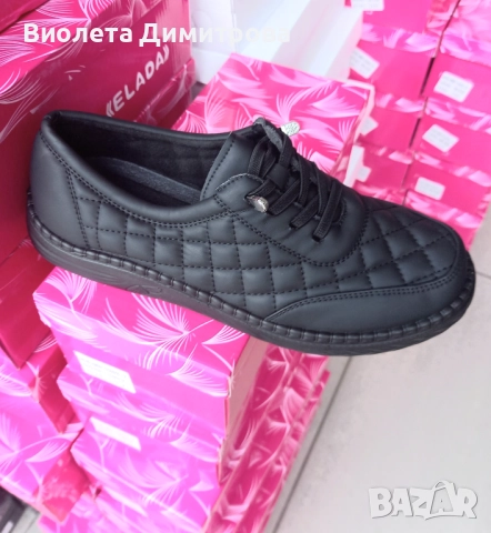 Дамски есенни обувки на квадрати 36-42 , снимка 4 - Маратонки - 52278301