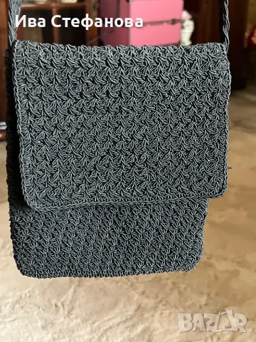 Уникална малка фабрично плетиво плетена чанта ежедневна елегантна , снимка 4 - Чанти - 47319941