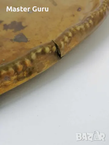 Старинен бронзов поднос- 34,00 х25,00 см, снимка 2 - Антикварни и старинни предмети - 47285394