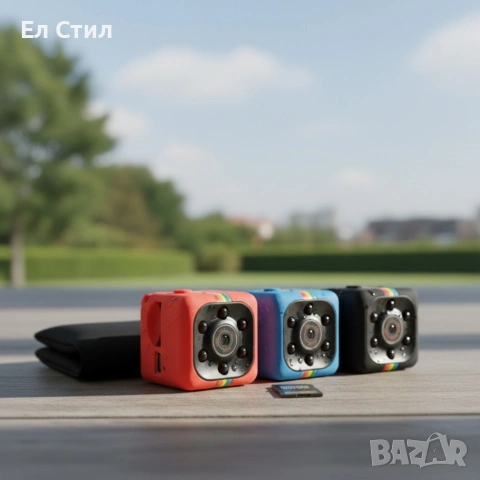 Удароустойчива мини екшън камера с HD резолюция и сензор за движение