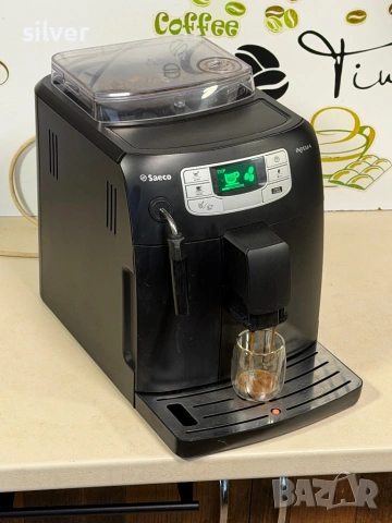 Кафемашина кафе автомат Saeco INTELİA с гаранция, снимка 3 - Кафемашини - 53752895