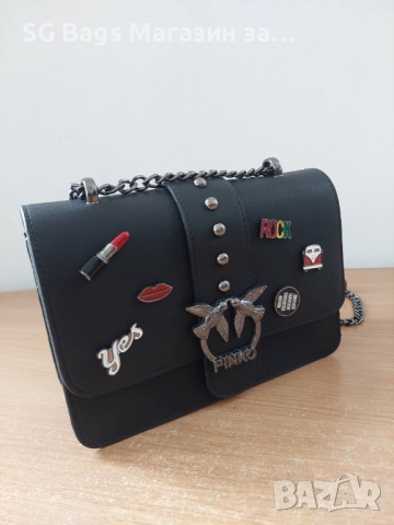 Pinko дамска чанта през рамо код 254, снимка 7 - Чанти - 40704491
