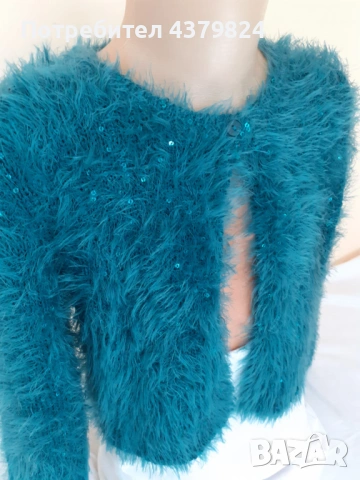 Нова немска плетена жилетка-болеро Ernsting's family Topolino за момиче р.122,  с этикет