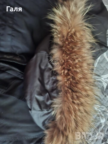 Зимно яке/става за планина/ с естествен косъм на качулката, снимка 8 - Якета - 51166899