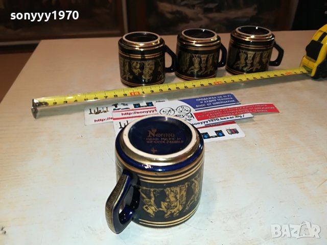 neofitou-hand made 24k gold-made in greece 4бр чашки за кафе 0206231626, снимка 16 - Колекции - 40917512