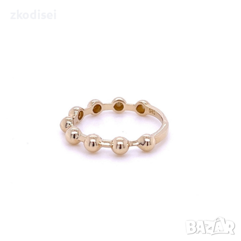 Златен дамски пръстен 1,94гр. размер:54 14кр. проба:585 модел:22427-1, снимка 2 - Пръстени - 44617768