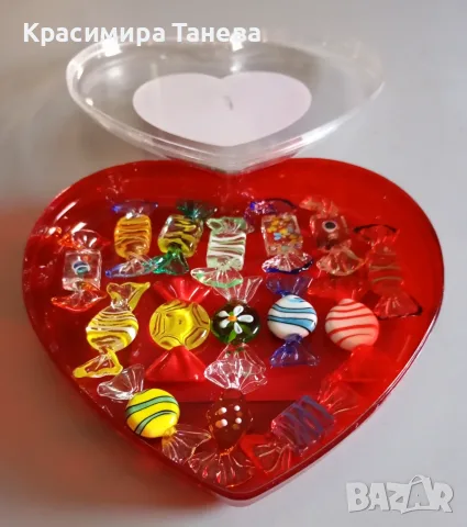 🌹🌺🍀 Стъклени бижута  -  бонбони .  ... Цена  :  3 €                 за бр .