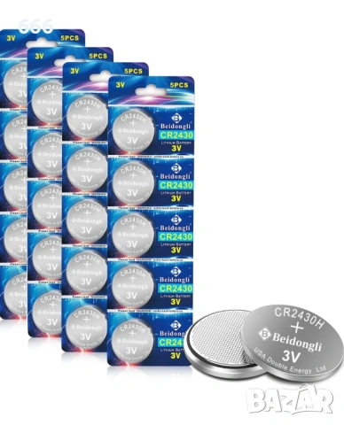 5 бр Батерии GR2430 3V