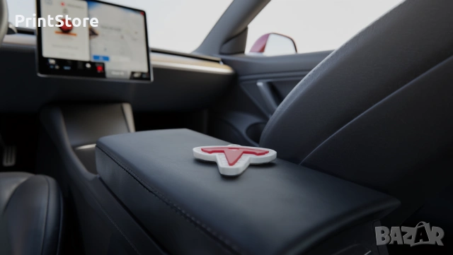 Стилен ключодържател TESLA – нов модел, червено и бяло, снимка 3 - Аксесоари и консумативи - 53205279