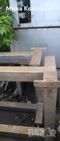 Стойки за маси от неръждаема стомана 2 бр. (220 х 80 х 45), снимка 2 - Други - 50534276