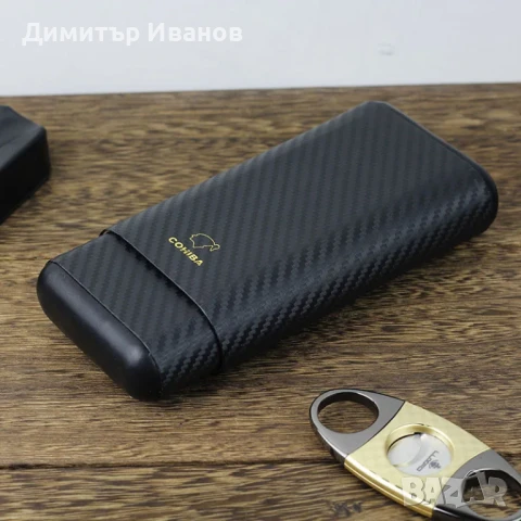 Cohiba кедров калъф със карбоново покритие за 3 пури, снимка 6 - Други - 50997768