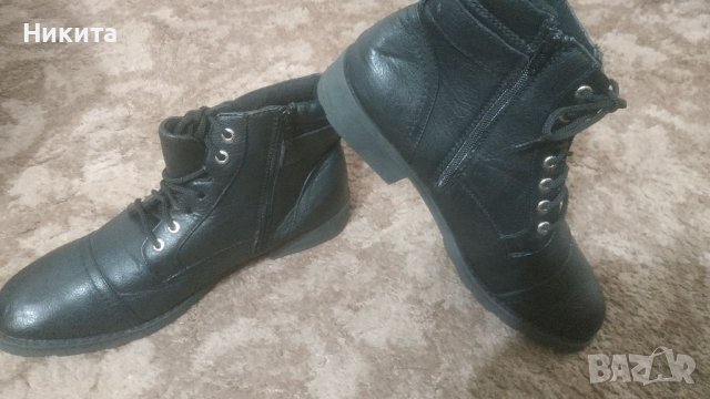 BRONCO-нови италиянски кожени боти 45 номер, снимка 3 - Мъжки боти - 39421538