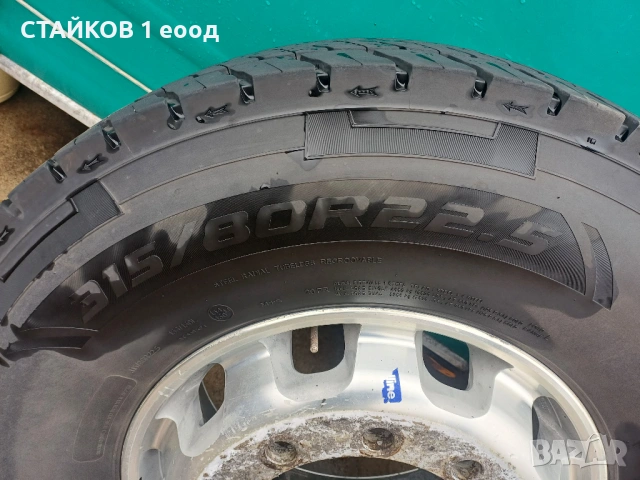 4 броя гуми с алуминиеви джанти 315/80/22.5, снимка 4 - Гуми и джанти - 53654382