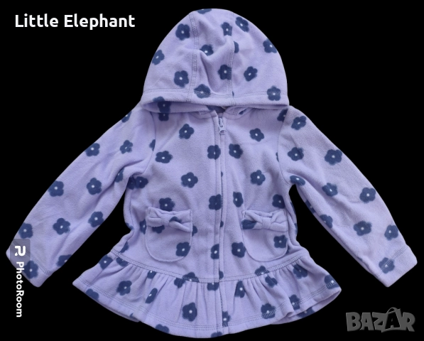 Суичер с качулка"Flower baby" за момиченце на 18-24 месеца,колекция"Flowers",Англия/нов