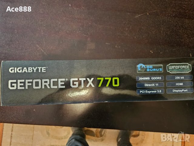 Продавам видеокарта Nvidia GIGABYTE GTX 770 WindForce 3X OC 2GB, снимка 4 - Видеокарти - 47679060