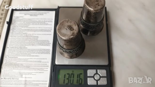 Стари посребрени чашки,филигран,Юммет,мелхиор,СССР, за ликьор, снимка 10 - Антикварни и старинни предмети - 50422290